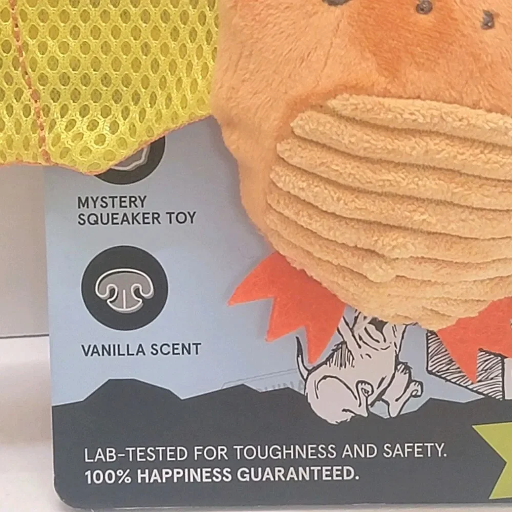 BARK Super Chewer Toy – Tough Plush with Hidden Squeaker & Vanilla Scent – New